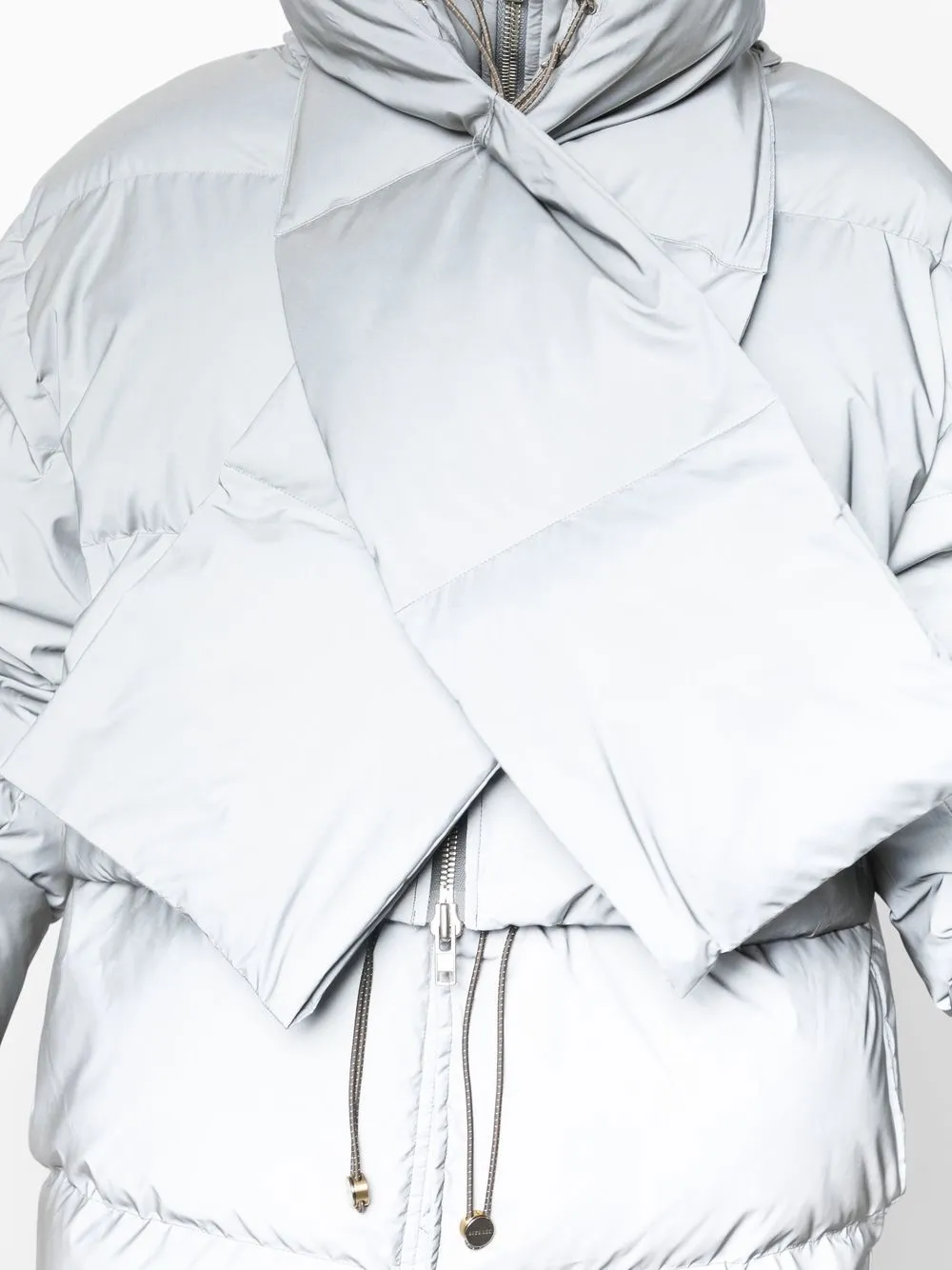 Dion Lee Reflective zipaway Puffer Jacket Farfetch