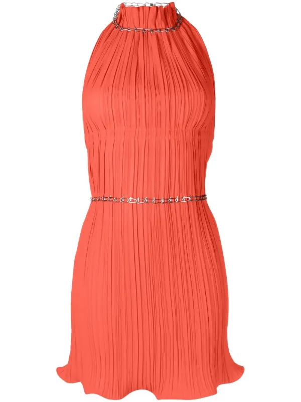 dion lee orange dress Front Row at Dion Lee RTW Fall 2023 [PHOTOS]