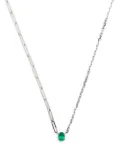 Yvonne Léon 18kt white gold Collier emerald necklace - Silver