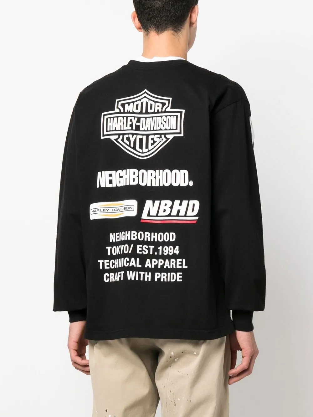 Neighborhood x Harley Davidson long-sleeve T-shirt - Farfetch