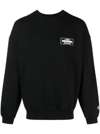 Champion logo hot sale print sweatshirt