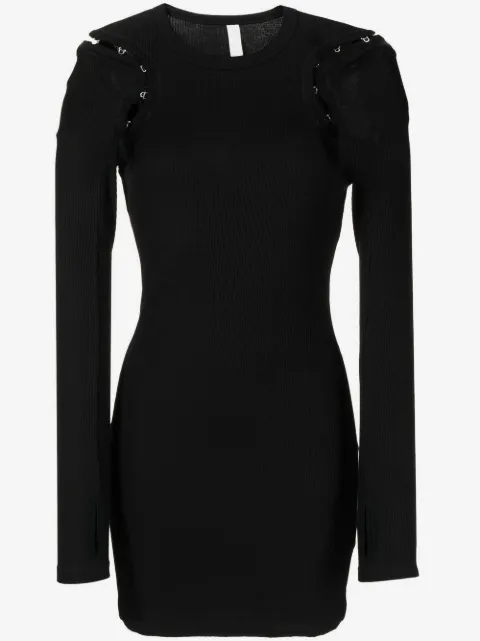 Dion Lee hook and eye ribbed mini dress