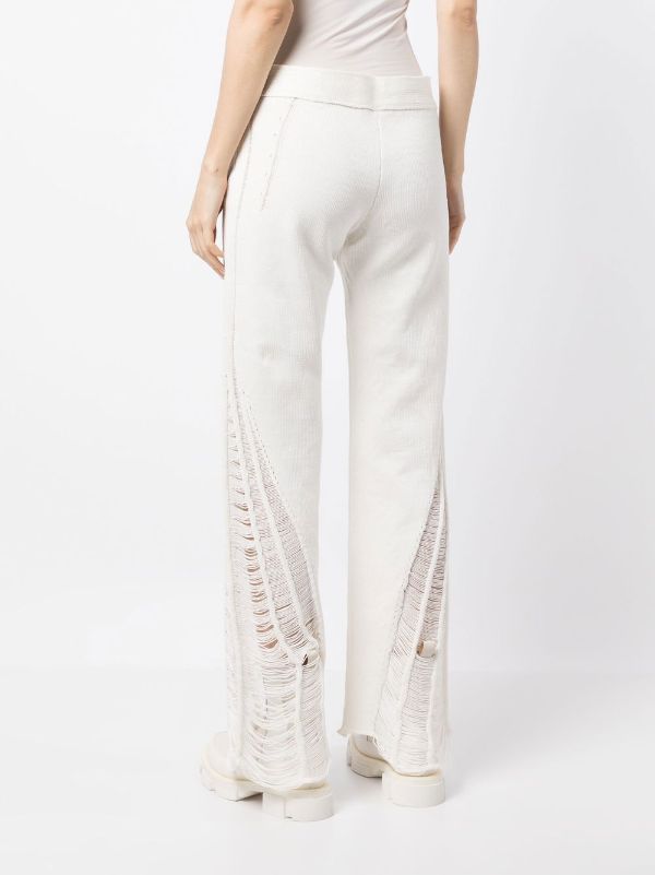 Dion Lee Distressed Float Knitted Trousers - Farfetch