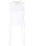 Dion Lee double-loop detail tank top - White