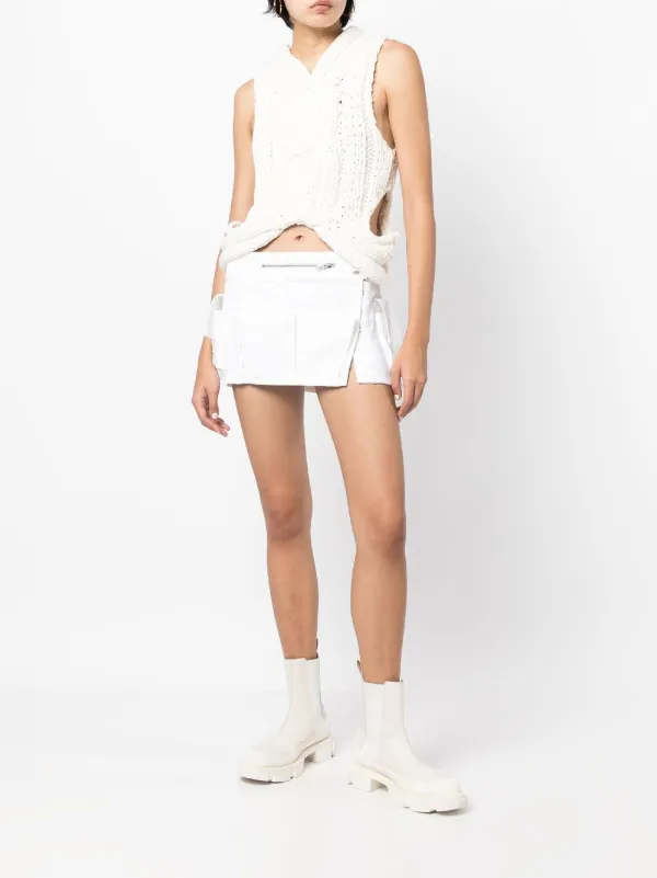 Dion Lee ケーブルニット ベスト | ホワイト | FARFETCH JP
