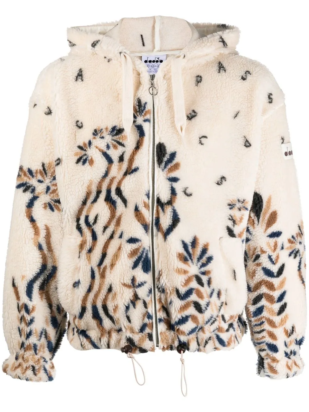 Diadora graphic-print Fleece Hoodie - Farfetch