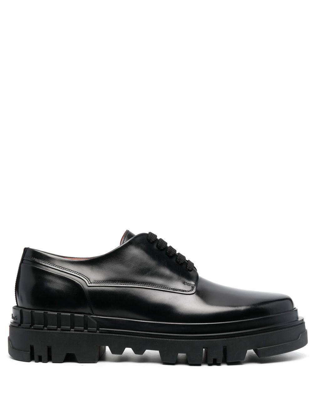 Santoni lug-sole Derby shoes - Black