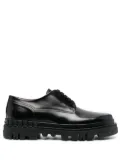 Santoni lug-sole Derby shoes - Black