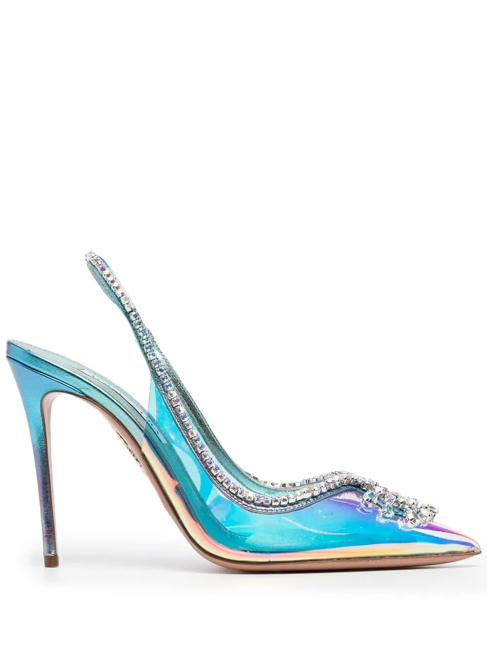 

Aquazzura zapatillas Seduction con tacón de 105mm - Azul