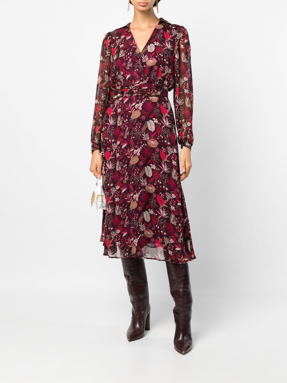 LIU JO floral-print Wrap Dress - Farfetch