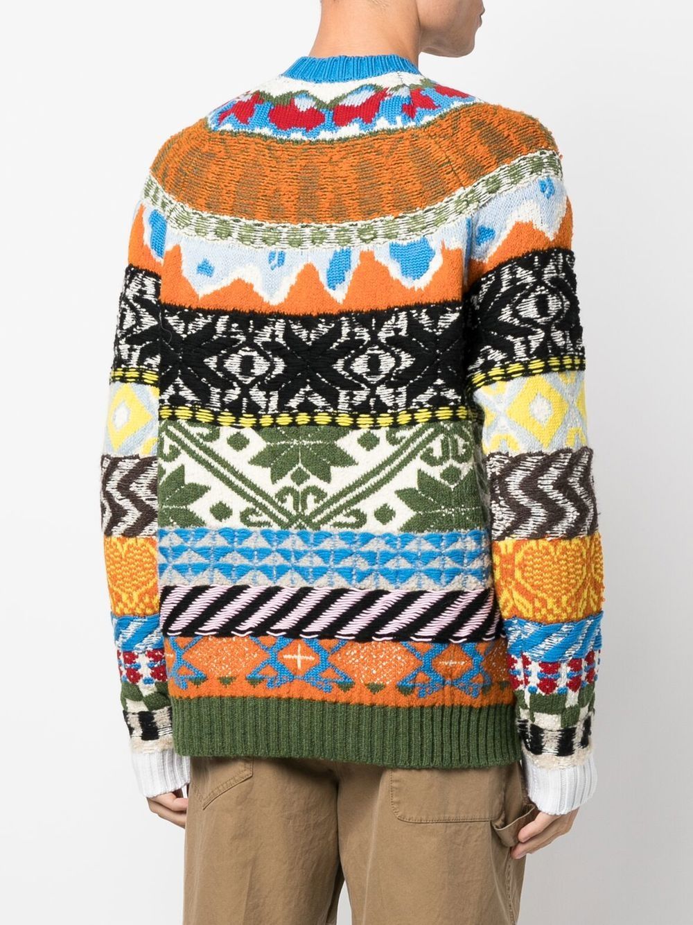 Disqued DSQUARED2 patchwork knitted jumper Men