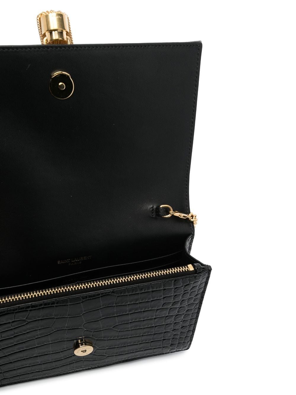 Saint Laurent Kate Tassel Bag in Black Suede with Silver Hardware — UFO No  More