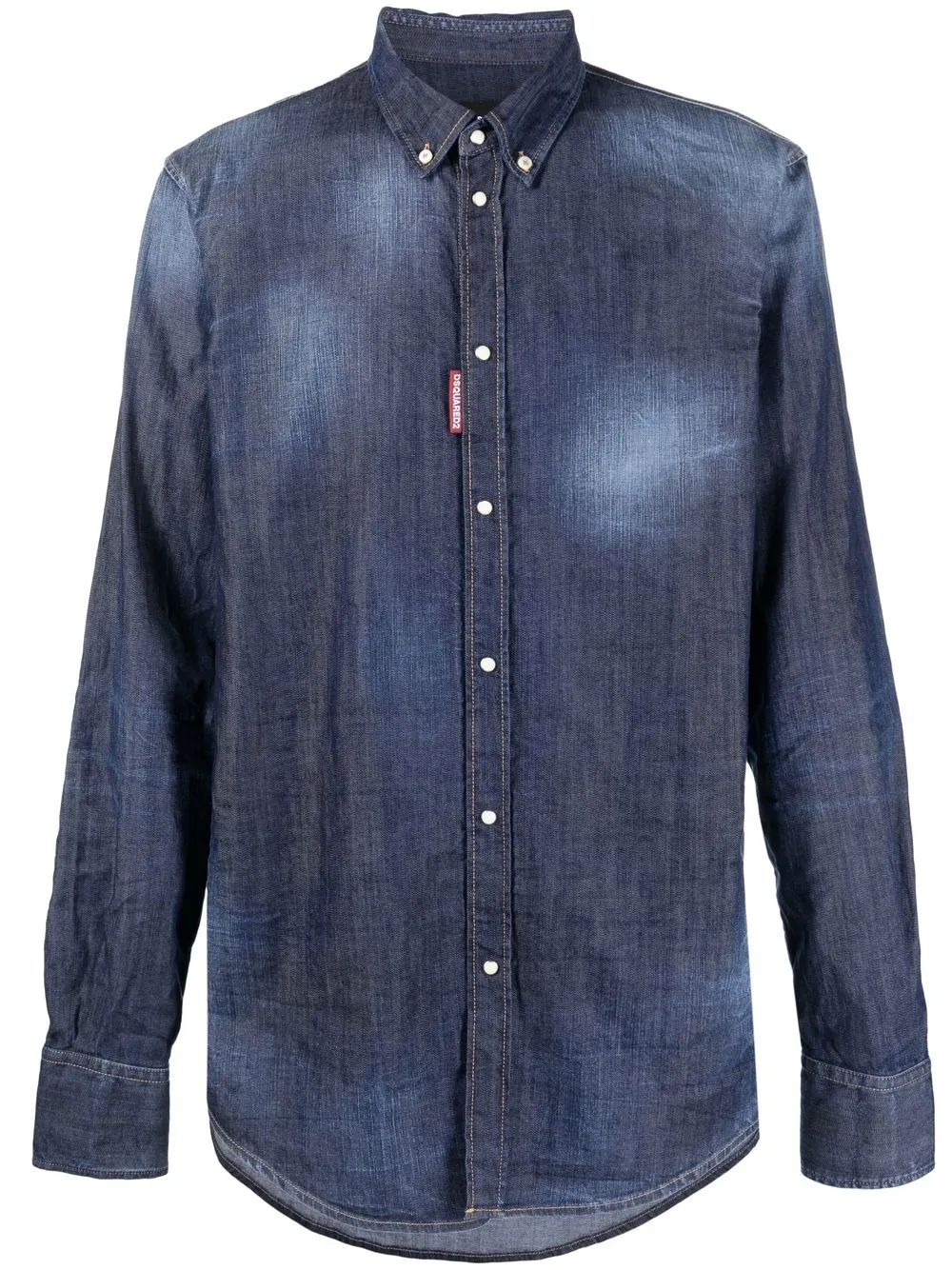 

Dsquared2 camisa de mezclilla con efecto degradado - Azul