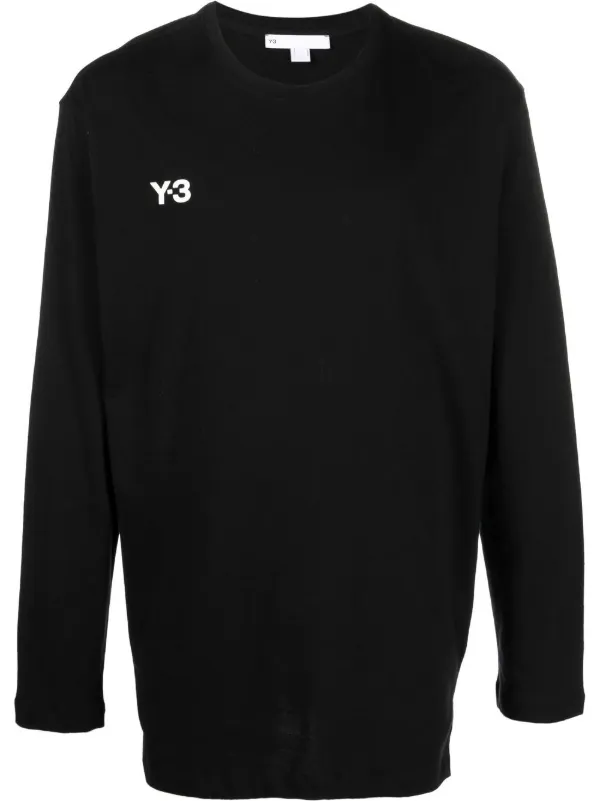 Nero Farfetch Abbigliamento Top e t-shirt T-shirt T-shirt a maniche lunghe T-shirt a maniche lunghe con stampa 