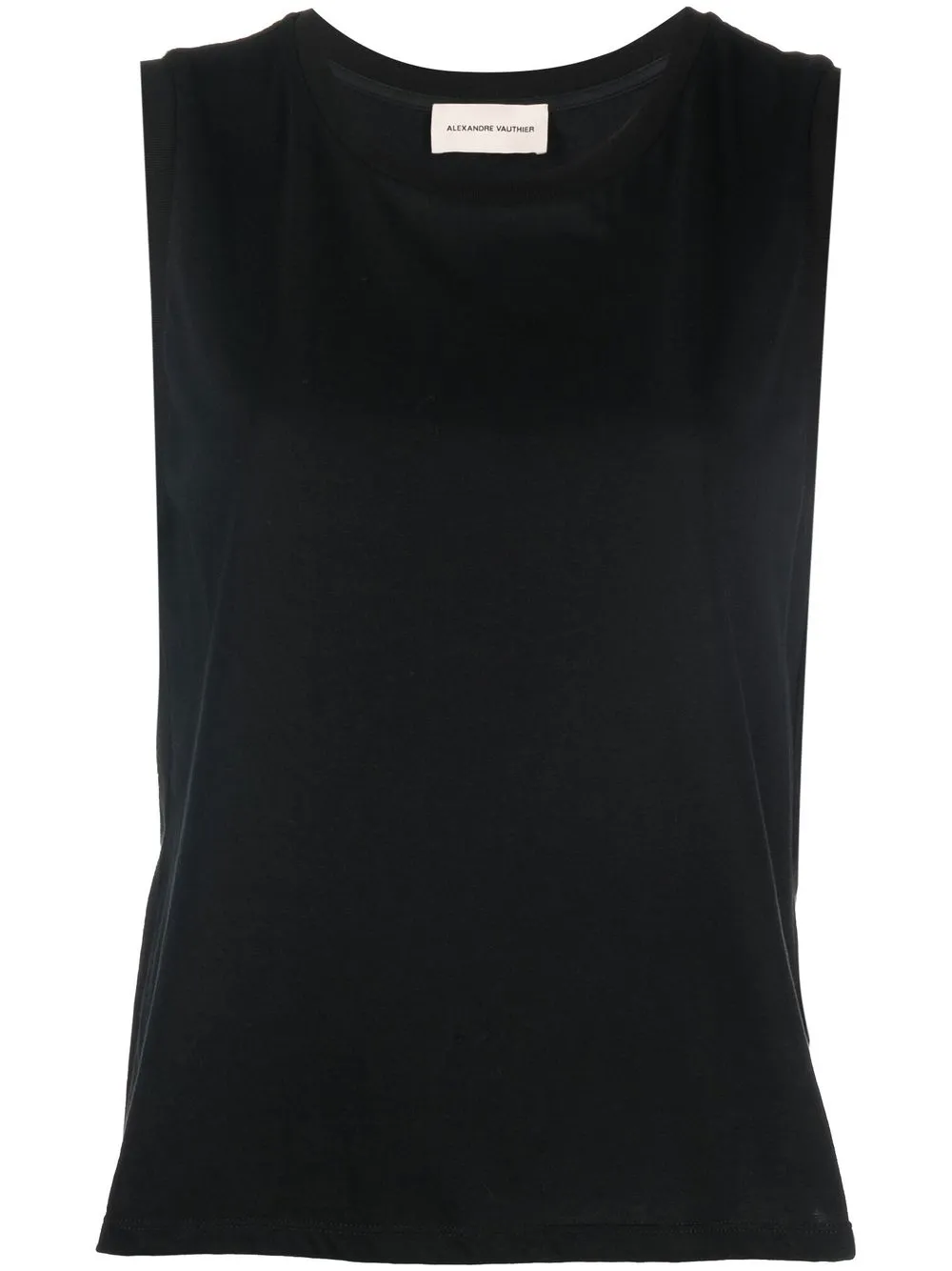 

Alexandre Vauthier cotton tank top - Black