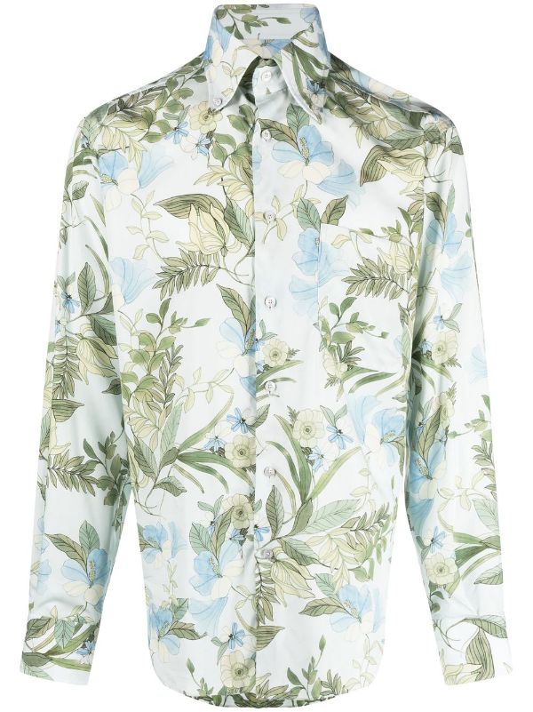 TOM FORD floral-print lyocell-blend Shirt - Farfetch