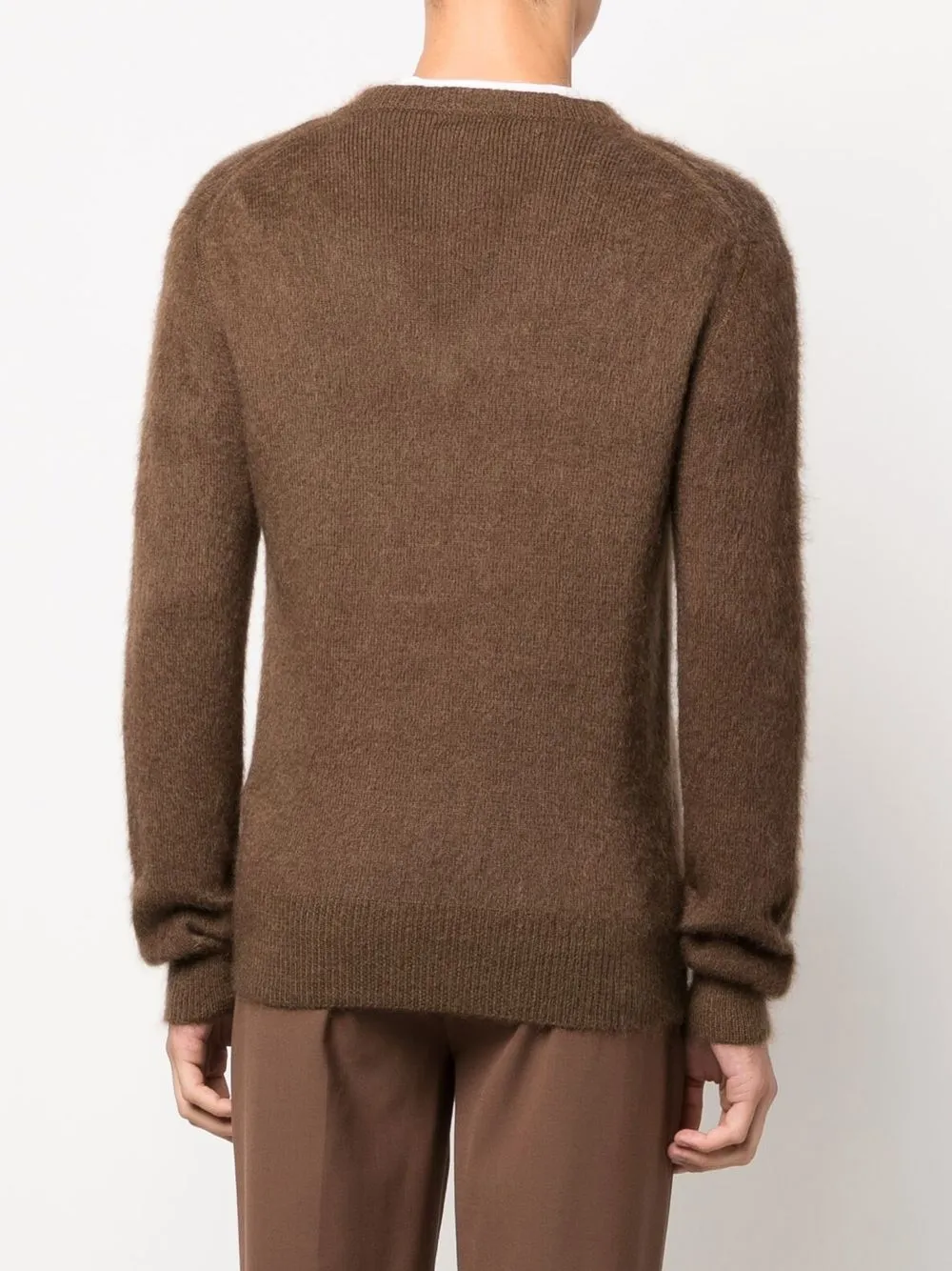 TOM FORD brushed-finish V-neck Jumper - Farfetch
