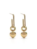 Laura Lombardi heart charm drop earrings - Gold