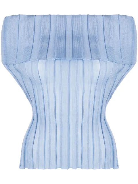 A. ROEGE HOVE Katrine off-shoulder knitted top