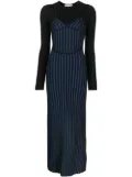 Dion Lee two-tone corset dress - Black