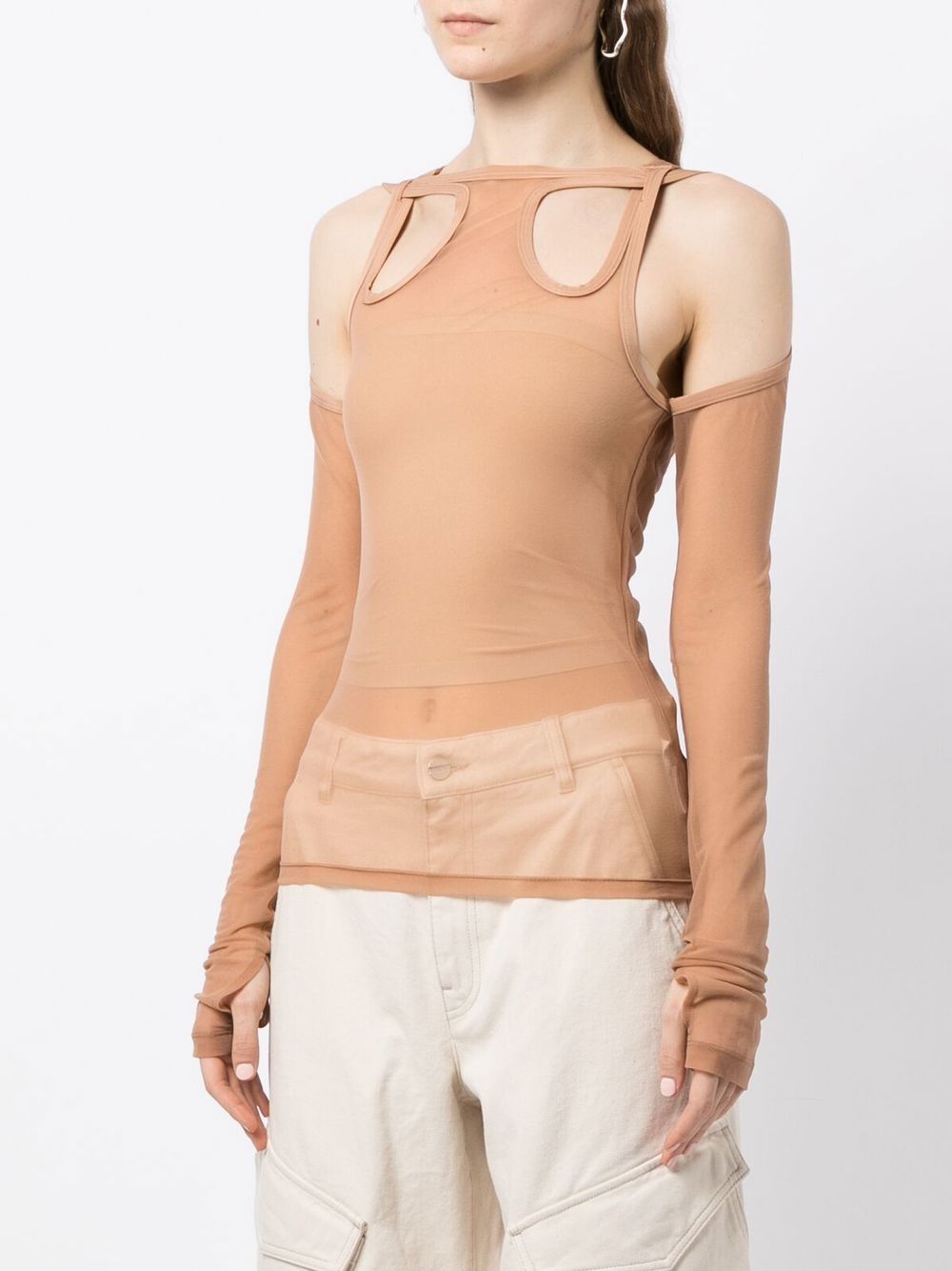 Dion Lee Shift Loop long-sleeved Top - Farfetch