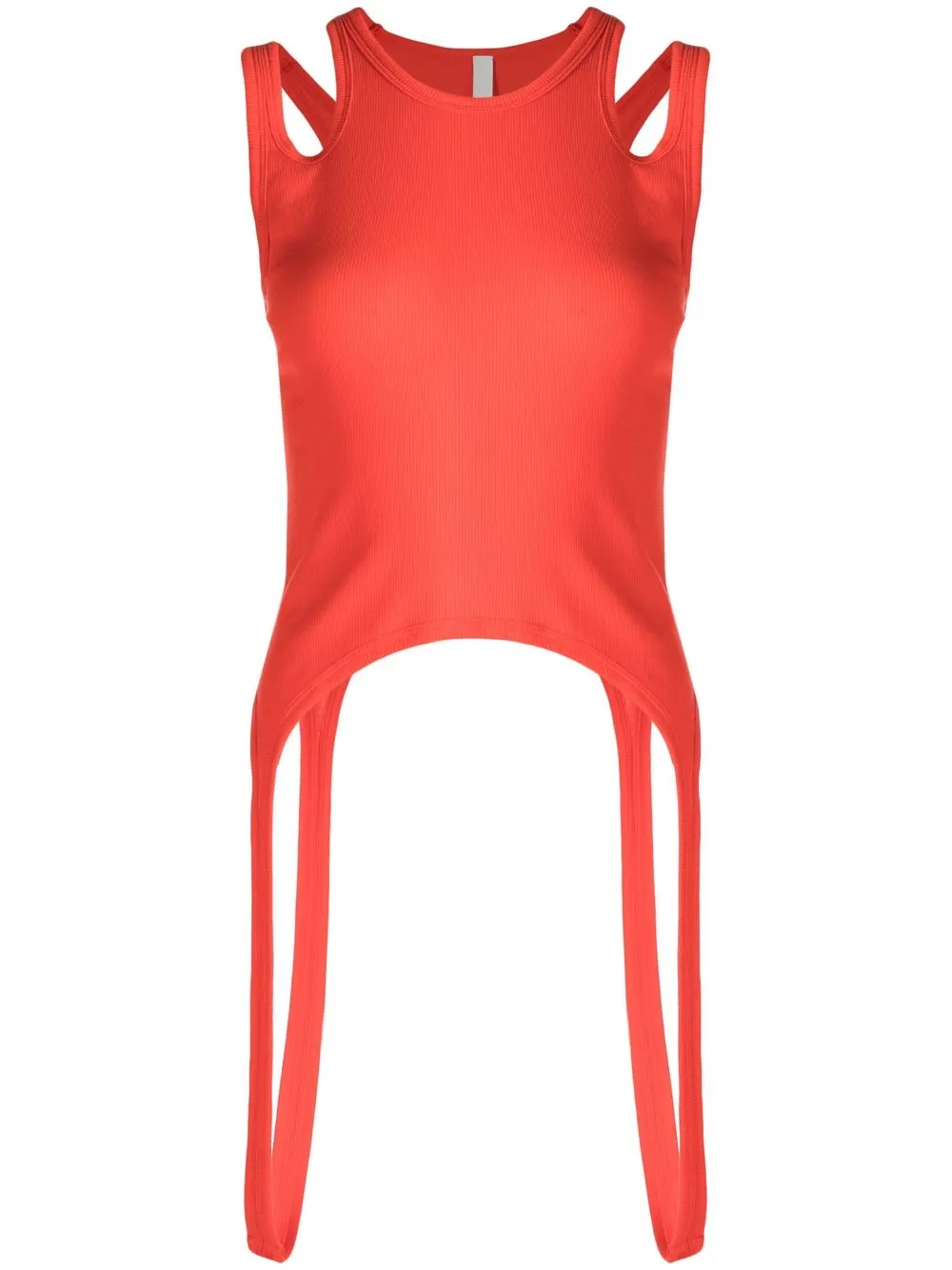 

Dion Lee camiseta con detalle doble - Rojo