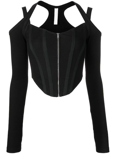 Dion Lee shift-loop corset top