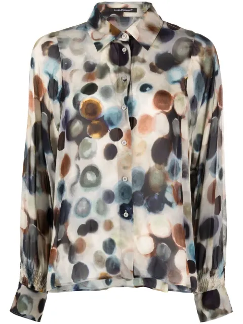 Luisa Cerano Blouse With Millefeleurs Print 208474 3668 Col 1031 main image 0