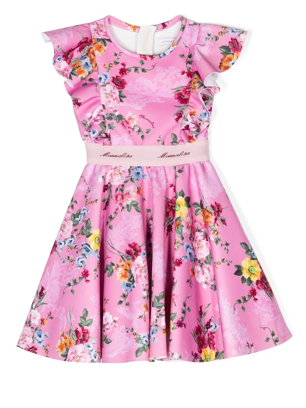 

Monnalisa floral-print ruffled flared dress - 0094