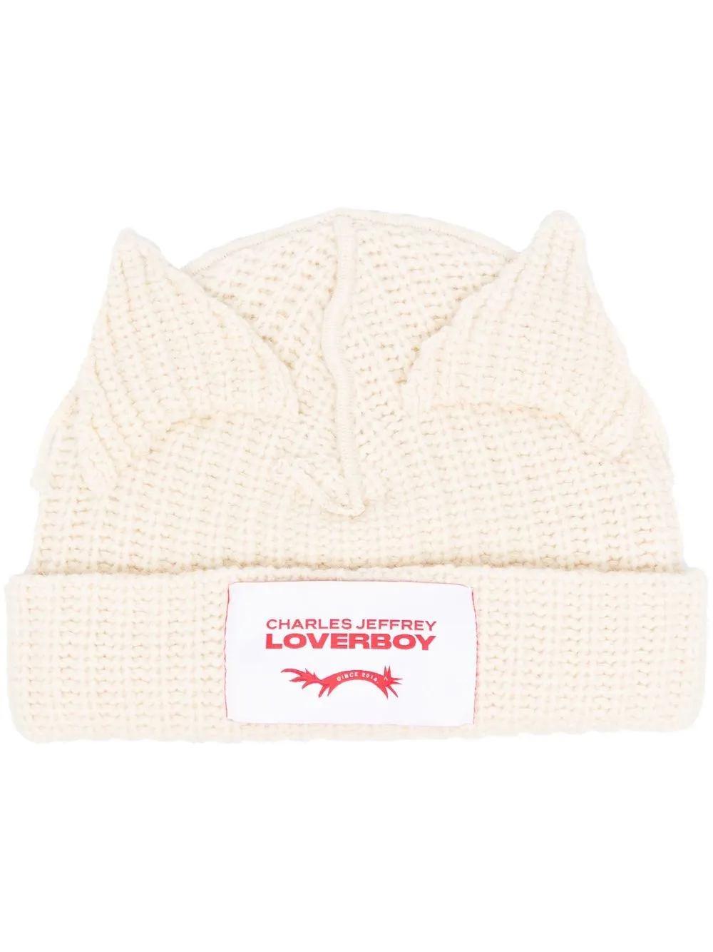 

Charles Jeffrey Loverboy gorro tejido de canalé grueso - Neutro