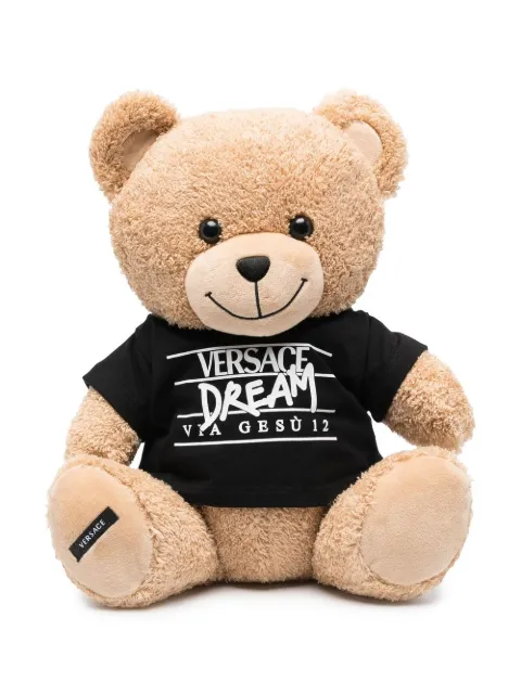Versace Kids oso de peluche con logo estampado