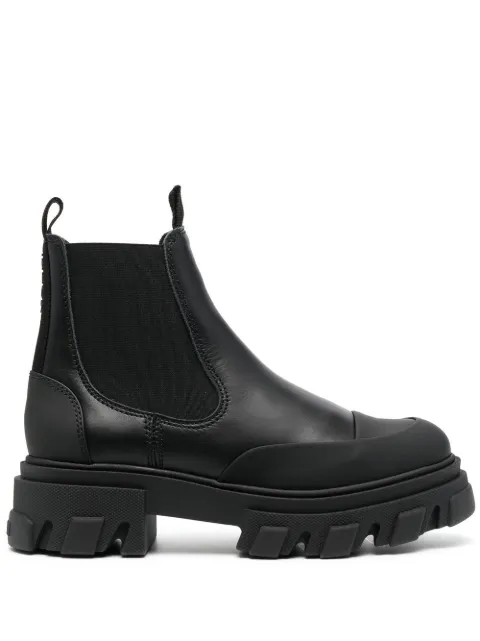 GANNI rear-logo chelsea boots