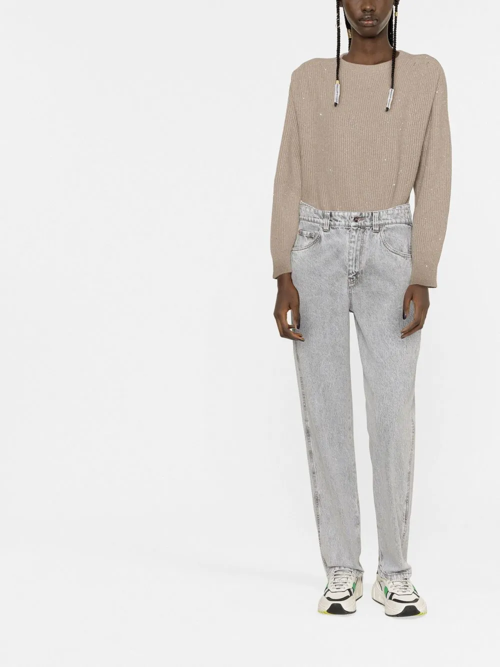 Brunello Cucinelli high-waisted straight jeans | Straight-Leg Jeans | Image 2