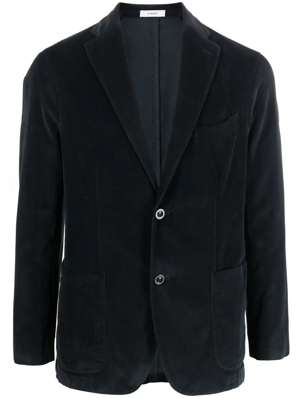 

Boglioli blazer con efecto de terciopelo - Azul