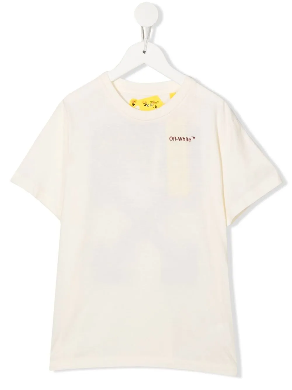 

Off-White Kids playera con logo estampado - Neutro