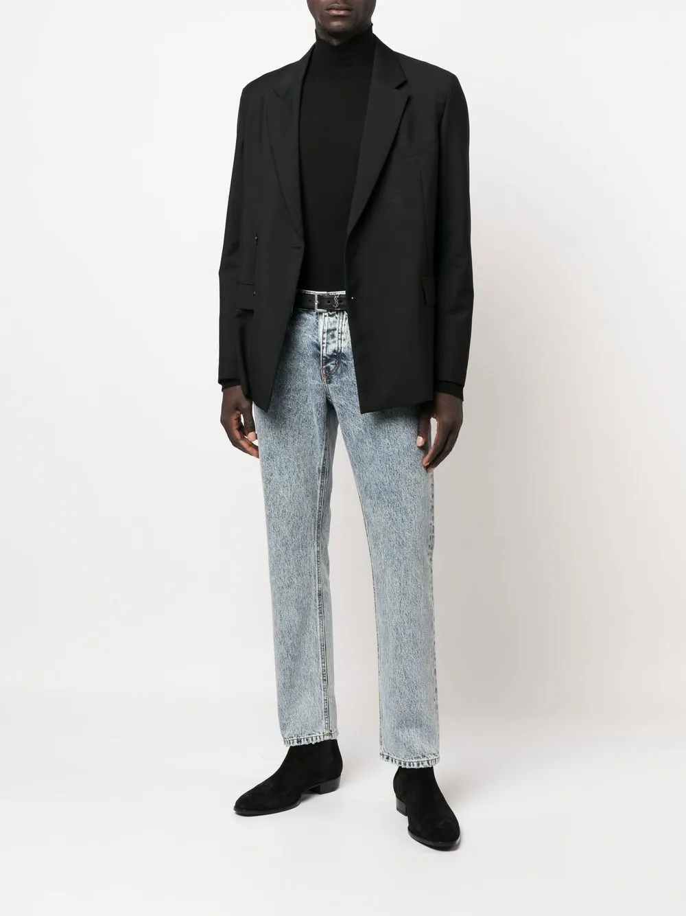 Saint Laurent Jeans met toelopende pijpen - Blauw