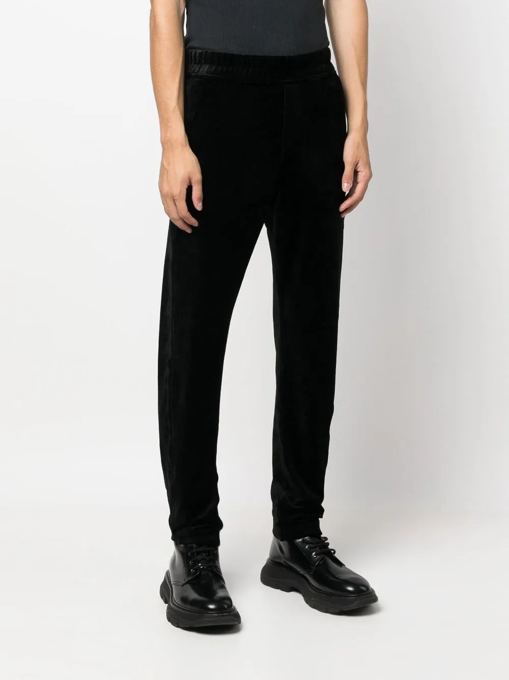 Suede shop track pants