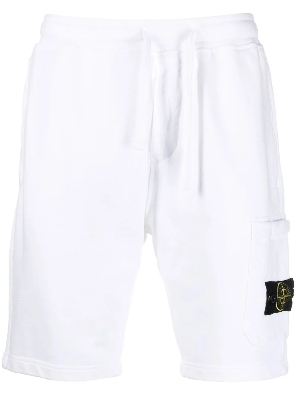 

Stone Island shorts deportivos con parche de brújula - Blanco