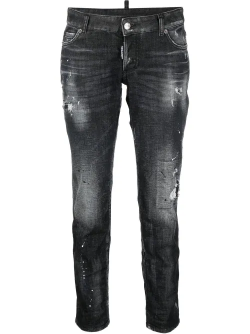 Jean court à effet usé - DSQUARED2 - Modalova