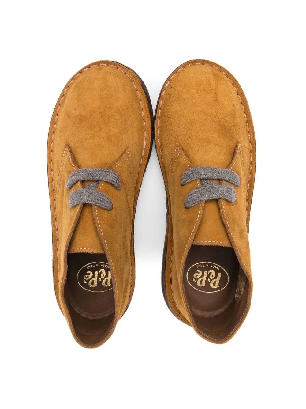 Pèpè Lace-up Suede Ankle Boots In Neutrals