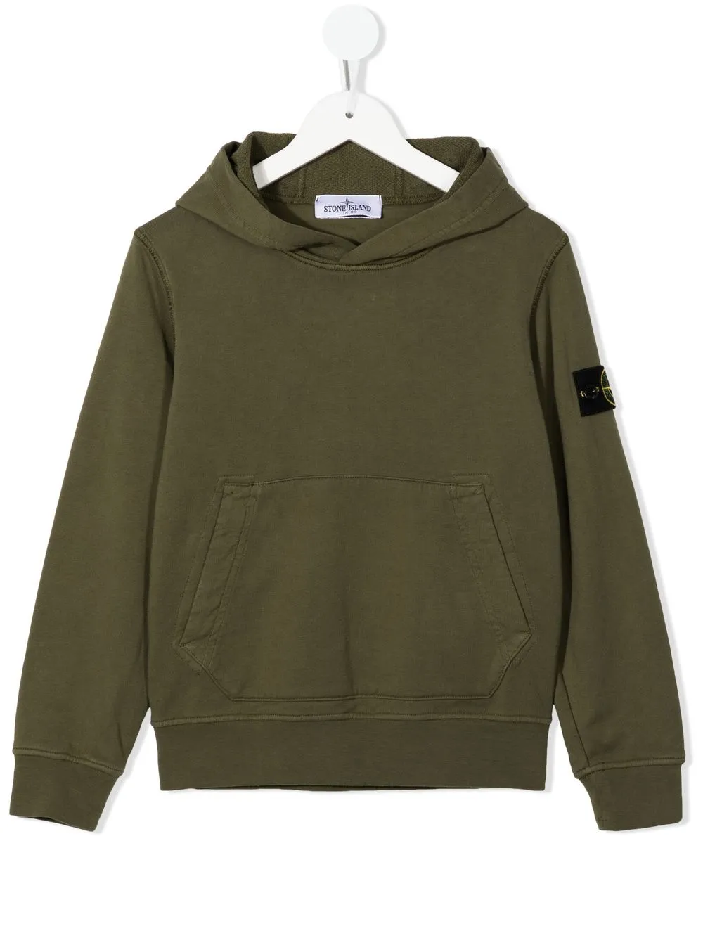 

Stone Island Junior hoodie con distintivo Compass - Verde