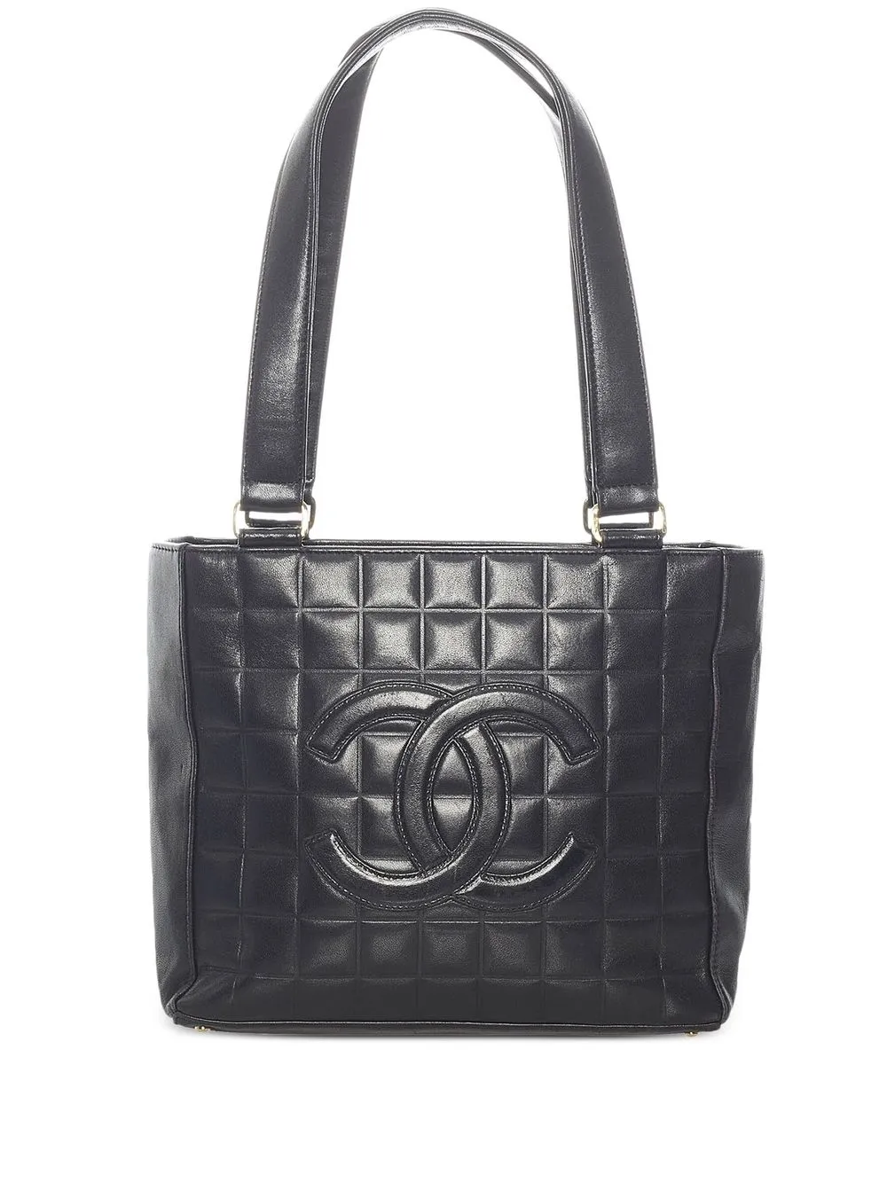 

Chanel Pre-Owned bolsa de mano Choco Bar CC 2002 - Negro