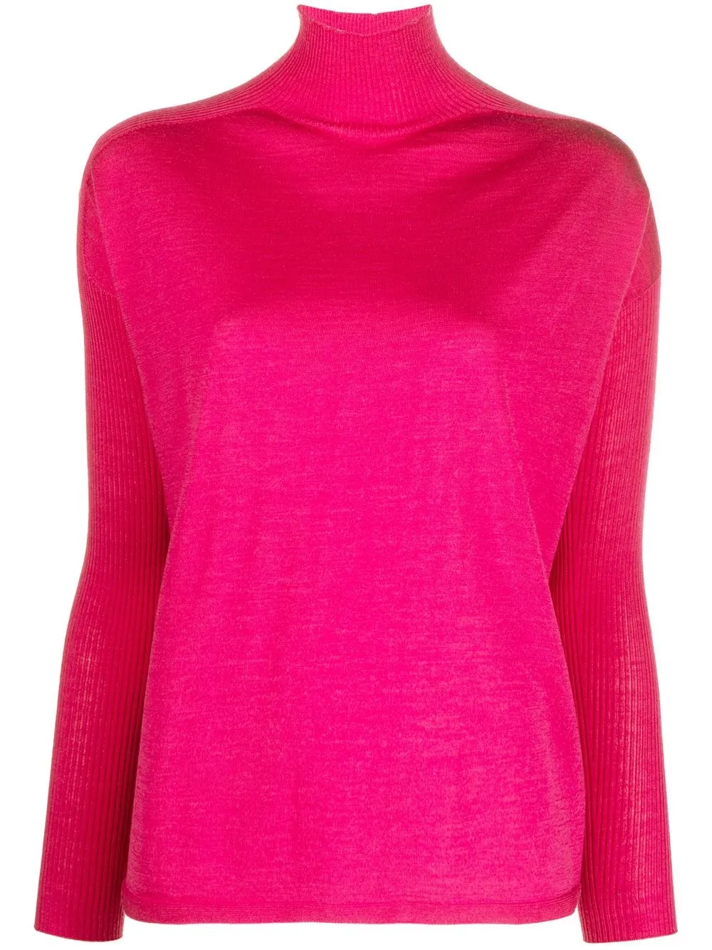 

Gentry Portofino fine-knit high-neck jumper - Pink