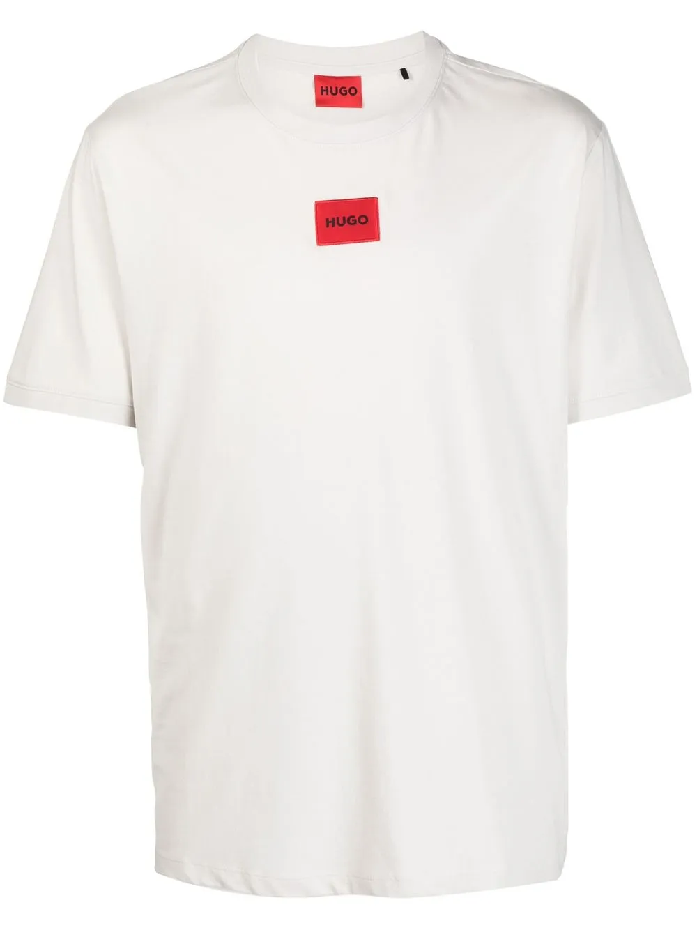 

HUGO logo-patch detail T-shirt - Light Beige