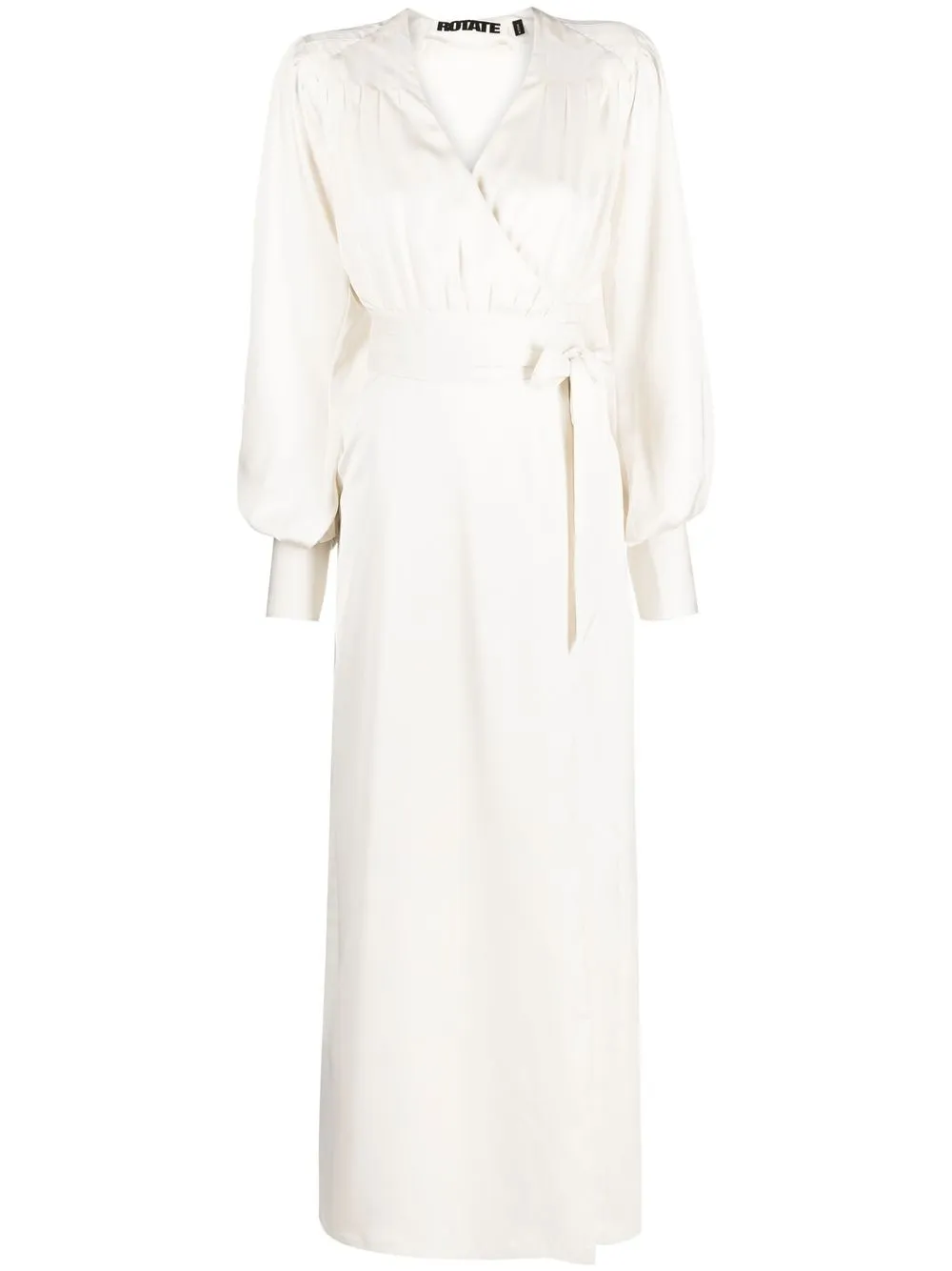 Shop Rotate Birger Christensen Ria Wrap Maxi Dress In White