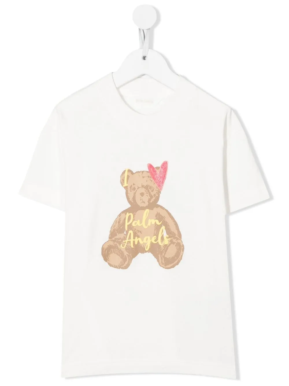 

Palm Angels Kids playera con motivo Teddy Bear - Blanco