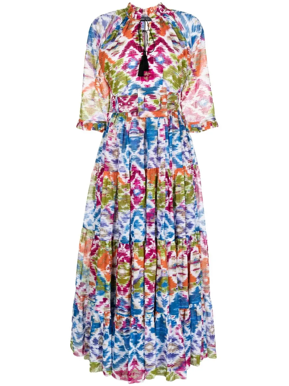 

Samantha Sung all-over graphic-print midi dress - Multicolour