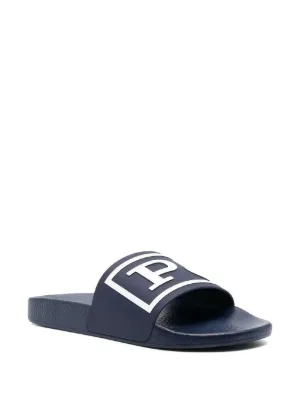 blue polo flip flops
