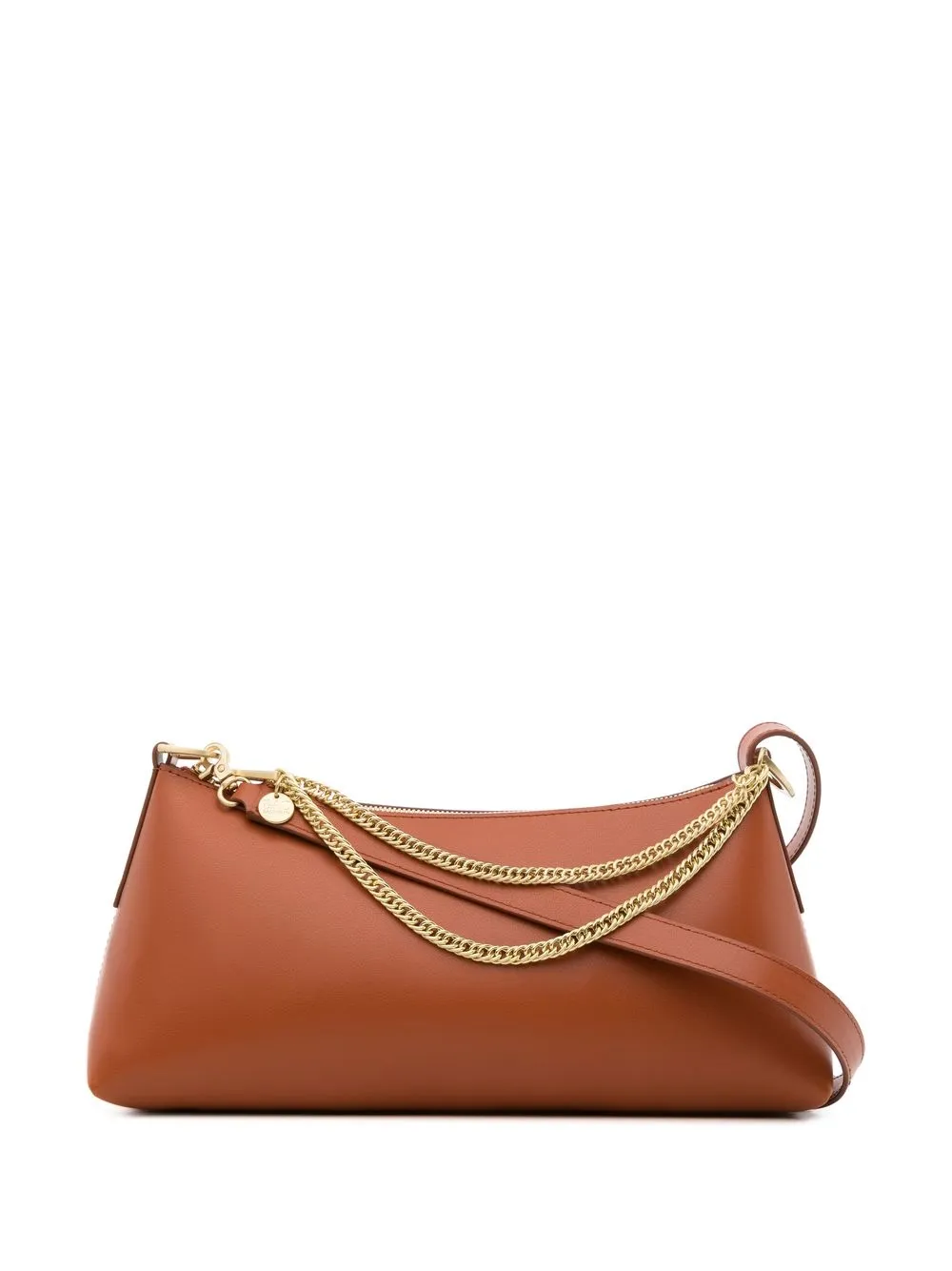 rectangular leather shoulder bag