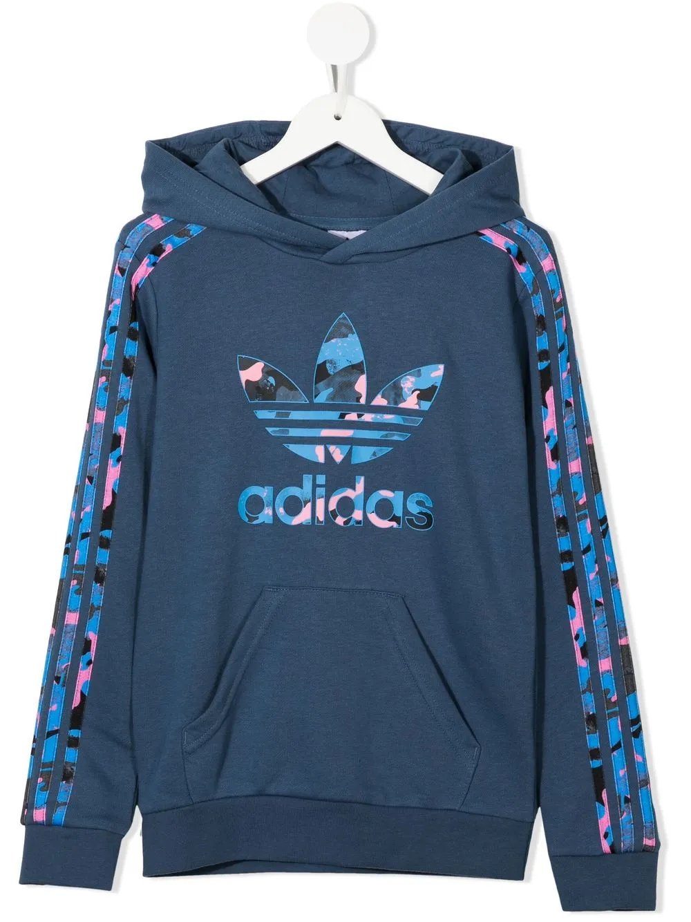 

adidas Kids hoodie con estampado militar - Azul